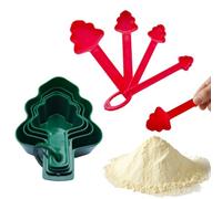 Misuratori - Cucchiai dosatori | Set di tazze a forma di albero di Natale, utensili da cucina impilabili per ingredienti secchi e liquidi, regalo festivo per cuochi e rifornimenti