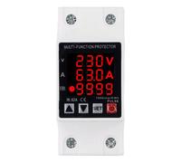 Misurazione accurata della potenza 63A 230V protezione da tensione regolabile so