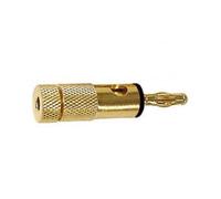 Misurazione connettori 141304 banana Plug, 4 mm, placcato oro, nero