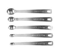 Misurazione del cucchiaio in acciaio inox/metallo misurino - Misurazione del cucchiaio da cucina - Cucchiaio dosatore - Cucchiaio dosatore - Misurazione del cucchiaio misuratore di sicurezza e un