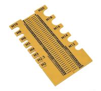 Misurazione delle viti senza sforzo con righello stampato in 3D, per progetti fai da te e uso professionale (kaki)