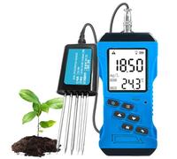 Misurazione dell'umidità del suolo - 7 in 1 kit accurato del tester del suolo con display digitale di NPK, pH, umidità, temperatura, conduttività, EC per la semina e la coltivazione del suolo nel