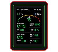 Misurazione Inquinamento Delle Qualità Aeree Tester Accurato Rilevatore Multifunzionali Per La Casa CO2 PM2.5 TVOC Test Meter Office Device Office