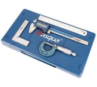 Misurazione Set dasqua 4pc Precisione Calibro Digitale, Micrometro, Square Riga