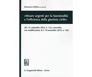 «Misure urgenti per la funzionalità e l'efficienza della giustizia civile»