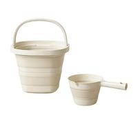 Misurini e secchio pieghevoli per l ' acqua da cucina Manico ergonomico Compatti per riporre oggetti Ideale per viaggi in campeggio in spazi ristretti Contenitore per acqua pieghevole da viaggio
