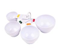 Misurini in plastica Appetito, 4 pezzi, con manico ergonomico bianco per uso ali