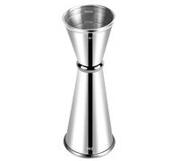 Misurino Cocktail Doppio Jigger for Bartending, Cocktail 2 oz 1 Misurino for cocktail Shot Misura(Silver)
