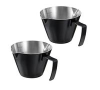 Misurino con beccucci opposti per entrambi i lati, nero | Maniglia laterale per tenere e dirigere la tazza, beccucci opposti per versare il caffè su entrambi i lati durante la