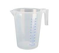 Hünersdorff Caraffa Graduata da 5.000 ml, PP, 2 Scale Manico Aperto, Trasparente, impilabile