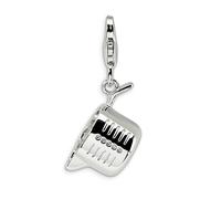 Misurino Coppa Ciondolo .925 Argento Sterling 3D Click Su Amore La Vita