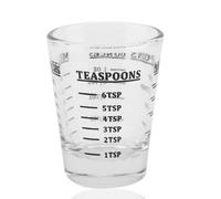 Misurino da 1 pezzi, bicchierino da liquore per caffè espresso da 30 ml, bicchiere pesante per liquidi, bicchiere da vino, misurino piccolo in vetro per cucina