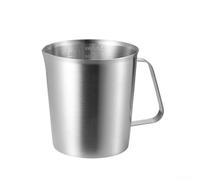 Misurino di precisione in acciaio inox da 453,6 g per cucinare e cuocere, brocca in metallo per miscele umide e secche, gadget da cucina, 500 ml (1000 ml)