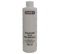 Misurino Dosatore olio per miscela 250 ml con tappo, scala graduata e percentuali 2-4% 2,5-5% 3-6%