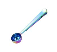 Misurino for caffè 2 in 1, clip multifunzionale for alimenti in acciaio inossidabile, accessori for tè e latte in polvere(Color 01)