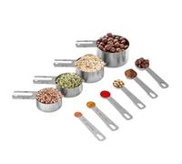 Misurino - Gadget Da Cucina In Metallo, Cucchiai Da Cucina Professionali Impilabili, Gadget In Acciaio Inossidabile | Set Di Misurini Per Ingredienti Secchi E Liquidi Per La Casa, Il Dormitorio, Il Ri