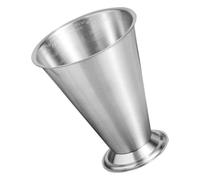 Misurino Graduato in Acciaio Inox per Cucina e Pasticceria, Argento | Scala Leggibile, Beccuccio a Falco, Bocca Ampia e Bordi Lisci, Impilabile, per Caffè e Brodo