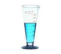Misurino graduato in vetro conico da 100 ml, misurino triangolare in vetro, cilindro da laboratorio, attrezzatura for chimica