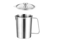 Misurino in acciaio inossidabile addensato da 2 pezzi con scala for fiori, tazza tè, brocca, pratico misurino cucina di grande capacità Per Il Caffè(1500ML With Lid)