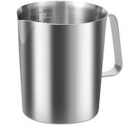Misurino in acciaio inox, 1 l, con scala fine, senza BPA, 12 cm, misurino in acciaio inox, antigoccia, robusto, per casa, cucina, ristorante, bar, teaade, punto d'incontro (1000 ml)