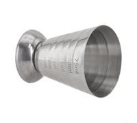 Misurino in acciaio inox da 75 ml per preparazione di liquori e cocktail, perfetto per intrattenere