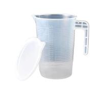 Misurino in plastica da 5000/3500/2000/1000/500/250/100 ml con coperchio, becher da laboratorio di grandi dimensioni, tazza di miscelazione trasparente, utensili da forno(250ml)