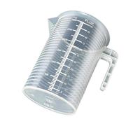 Misurino in plastica ispessita da 100-5000 ml con scala, misurino sperimentale, becher, bicchiere di plastica(A-250ml with lid)
