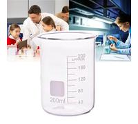 Misurino in vetro, 800 ml, graduato, resistente al calore, fondo piatto stabile, design facile da versare, ideale per esperimenti e ricerche