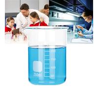 Misurino in vetro, 800 ml, graduato, resistente al calore, fondo piatto stabile, design facile da versare, ideale per esperimenti e ricerche