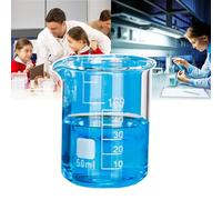 Misurino in vetro, 800 ml, graduato, resistente al calore, fondo piatto stabile, design facile da versare, ideale per esperimenti e ricerche