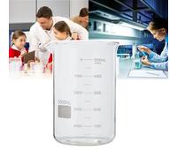 Misurino in vetro, 800 ml, graduato, resistente al calore, fondo piatto stabile, design facile da versare, ideale per esperimenti e ricerche