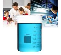 Misurino in vetro, 800 ml, graduato, resistente al calore, fondo piatto stabile, design facile da versare, ideale per esperimenti e ricerche