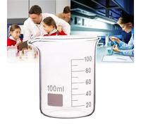 Misurino in vetro, 800 ml, graduato, resistente al calore, fondo piatto stabile, design facile da versare, ideale per esperimenti e ricerche