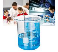 Misurino in vetro, 800 ml, graduato, resistente al calore, fondo piatto stabile, design facile da versare, ideale per esperimenti e ricerche