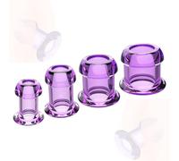 Misurino in vetro viola trasparente, adatto per misurare liquidi