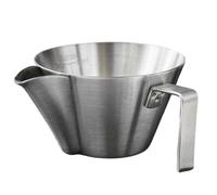 Misurino per caffè espresso con filtro e manico, 7 handle | Tazza da once latte in acciaio inossidabile con segni misurazione per un dosaggio accurato per uso domestico