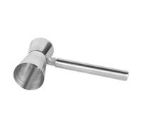 Misurino per cocktail in acciaio inox, misurino per cocktail, tazza dosatrice per bevande, accessorio per miscelare bevande per baristi, per casa, picnic, feste, in acciaio inox, 13,2 x 8,2 cm