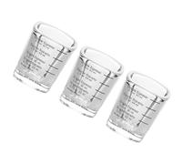 Misurino per Espresso in Vetro 60ml Scala Nera, per Cucina | Segni di Volume per Caffè, Preparazione Dolci e Succhi, Superficie Liscia, Uso Domestico e Bar