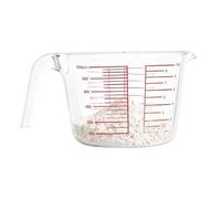 Misurino per liquidi, in vetro, trasparente, con misurazione metrica, per cucina, appartamento, ristorante, sala da pranzo, pasticceria, dessert, pasticceria, cocktail