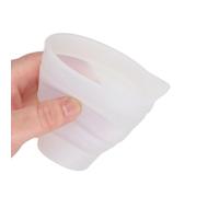 Misurino pieghevole in silicone, graduato, con scala, 50 ml/100 ml/250 ml/500 ml, per la creazione di gioielli fai da te in resina epossidica (100 ml)