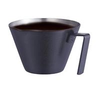 Misurino | Tazzine da caffè in acciaio inox con manico, accessori professionali per caffè , versatore per caffè a casa