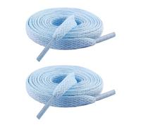 MISUVRSE 1 paio di lacci per scarpe da ginnastica piatti larghi 8 mm multicolore in poliestere lacci per scarpe da corsa atletica scarpe casual stringhe per stivali lacci da allenamento, blu cielo