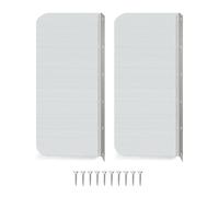 MISUVRSE 2 lavelli da cucina Splash Guard in metallo resplastback antiruggine, protezione laterale in metallo, montaggio a parete, prevenzione dell'acqua, per cucina