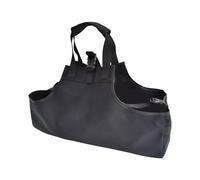 MISUVRSE Borsa per legna da ardere, con tracolla impermeabile per campeggio, grandi tasche per il trasporto della legna da ardere