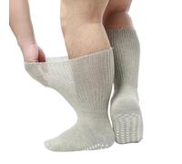 MISUVRSE Calzini extra larghi per diabetici, per uomini e donne, per piedi gonfi, antiscivolo, bariatrici, ospedali, unisex, d, Taglia unica