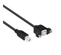 MISUVRSE Cavo di prolunga USB per stampante a trasferimento rapido, quadrato, da maschio a femmina, con orecchie sicure per una connessione stabile, cavo per stampante di trasferimento dati