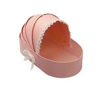MISUVRSE Cesto di fiori a forma di culla contenitore di regalo di cartone vuoto per baby shower matrimoni San Valentino elegante confezione regalo scatola