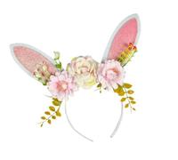 MISUVRSE Copricapo fantasioso con corno e orecchie di lagomorfo, per diverse occasioni, sottile, decorazione per feste, oggetti di scena per personaggi, fascia per capelli con corno