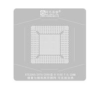 MISUVRSE Riscaldamento diretto 130 x 130 BGA Reballing Stencil per RTX2080 RTX2070 RTX2060 N18E N19E N18E G1-B A1