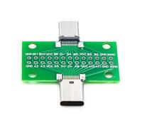 MISUVRSE Scheda adattatore USB 3.1 tipo C a 2 lati, 2 x 13 pin a 2 porte da 54 mm, per prototipazione e analisi del circuito, convertitore di interfaccia USB C con due orientamenti